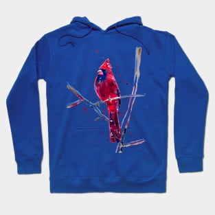 Red Cardinal in Winter Hoodie